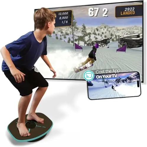 GoBalance Board Planche d'équilibre avec capteur Bluetooth intelligent, 12 jeux interactifs gratuits – Amusant, entraînement à l'équilibre et entraînement à domicile pour améliorer la coordination et