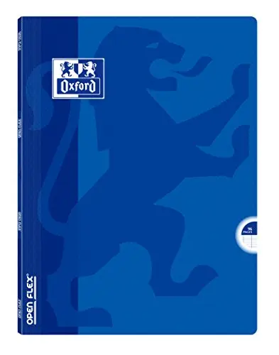 Oxford OpenFlex Cahier Seyès polypro 96 pages 17 x 22 cm Bleu