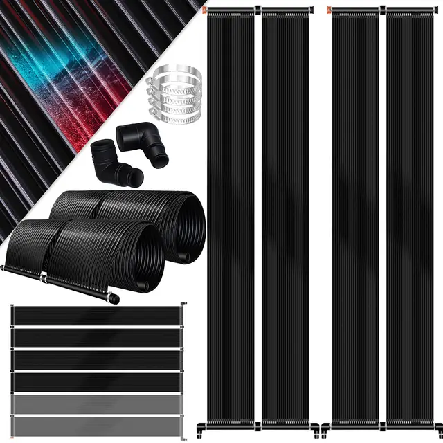 KESSER® Chauffage Solaire pour piscines | Capteur Solaire | Chauffage de Piscine | Chauffe-Eau | Tapis solaires | Extensible à volonté l Plastique résistant aux UV, 400 x 140 cm