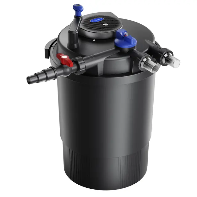 SunSun CPF-30000 Filtre de bassin à pression UVC – 55 W – pour étang jusqu’à 60000 l – 12 000 l/h – Filtration biologique avec Clarificateur Stérilisateur