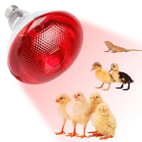 Lampe Chauffante Reptile, 250W Ampoules Chauffantes pour Reptiles, E27 Ampoule Infrarouge Chauffante, pour Chiot, Poussin,Tortue, Serpent, Hamster