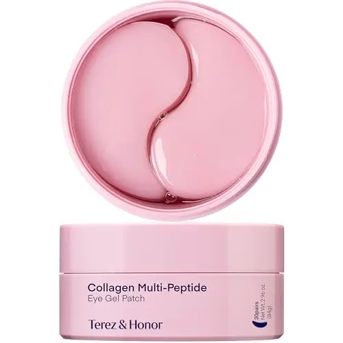Patchs Yeux Anti-Cernes Korean Skincare: Masques Gel Contour des Yeux au Collagène et Peptides - Anti-Poches, Rides & Ridules - Soin Hydratant et Raffermissant Intense, 30 Paires Under Eye Patches
