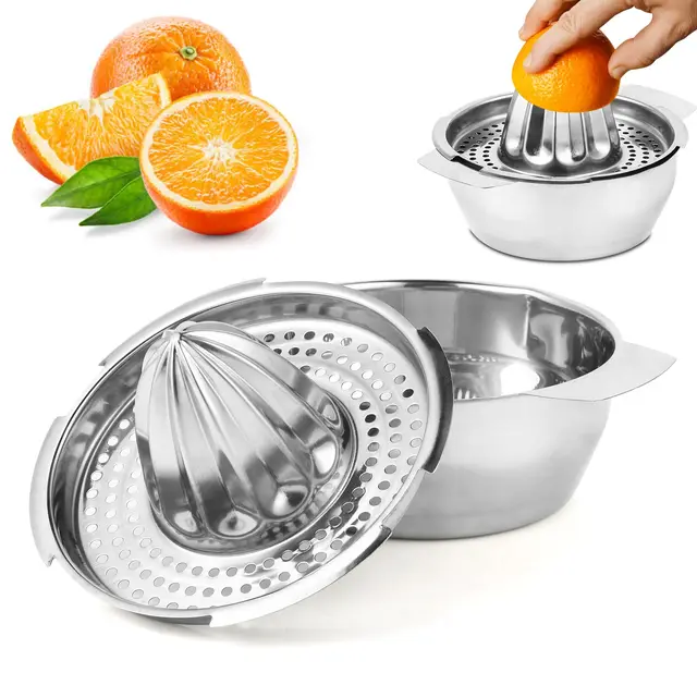 RMIVEGLIA Presse-citron manuel inox