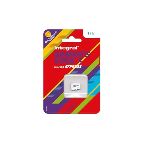 Carte microSD Express Gamer's Edge X 1 to – pour Switch 2, 890 Mo/s Lecture, 810 Mo/s écriture, NVMe, 4K, A1, Vitesse de feu, loadings éclairs, Perf’ Max, zéro lag, Boost Gaming Total