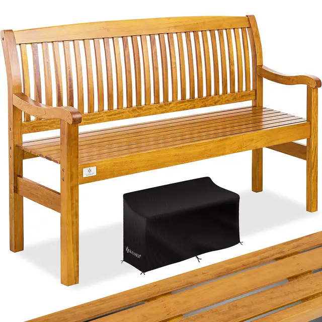 KESSER® Banc de Jardin en Bois résistant aux intempéries | Couverture Incluse | Banc de Parc en Bois Massif | Banc de Balcon Banc de Meubles de Jardin pour Balcon, terrasse & Jardin