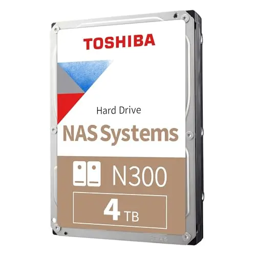 Toshiba 8.9cm (3.5") 4TB SATA3 NAS N300 7200RPM Interne en Vrac
