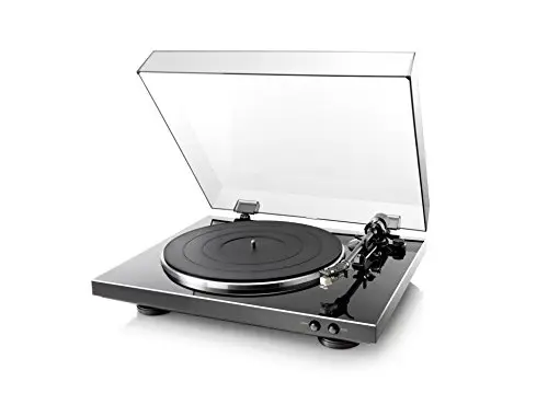 Denon DP-300F Tourne-Disque Automatique avec Pré-Amplificateur Phono RIAA, Entraînement par Courroie - Noir