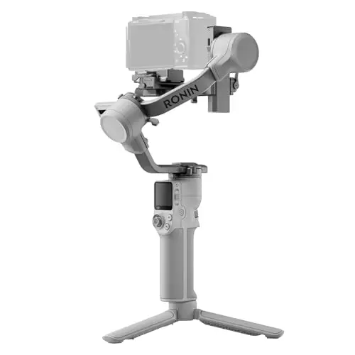 DJI RS 4 Mini, stabilisateur de nacelle pour caméra Canon/Sony/Panasonic/Nikon/Fujifilm, Verrouillage Automatique des Axes, Charge utile de 2 kg, nacelle de caméra, Prise de Vue Verticale Native