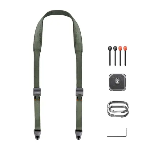 PGYTECH Bandoulière pour Appareil Photo Sling Sangles d'Appareil Photo pour Photographes Boucles De Dégagement Rapide Réglables pour Dslr Slr Sangle De Cou pour Appareil Photo-Vert