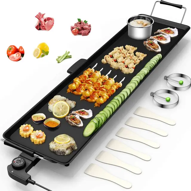GOPLUS Plancha Électrique XXL 1800W