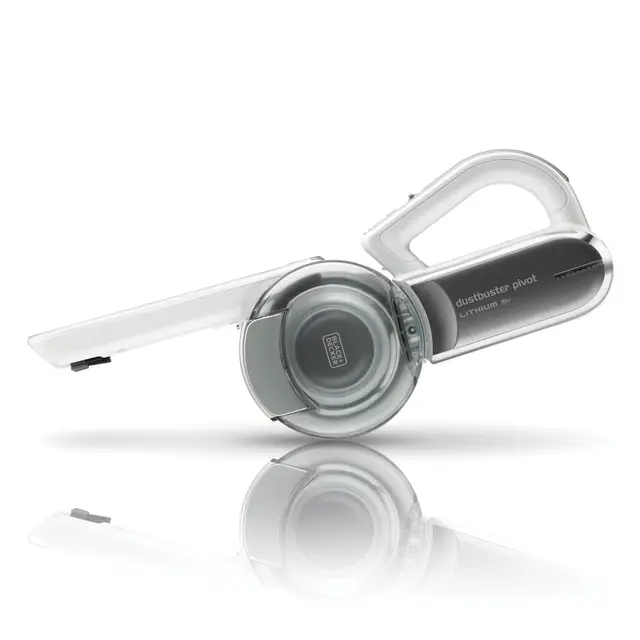 BLACK+DECKER Aspirateur à Main sans Fil 18 V avec tête pivotante, 8 Positions de Nettoyage, Station de Charge et Accessoires, PV1820L-QW