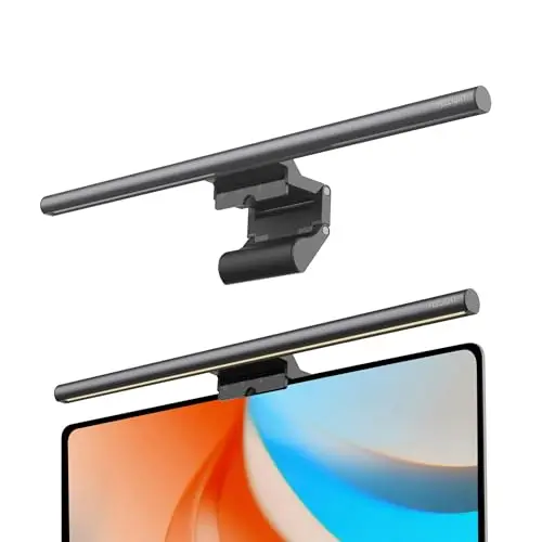 Yeelight Lampe Ecran PC 40cm, 250LM LED Light bar Anti-Éblouissement, Luminosité de couleur ajustable Screenbar, Contrôle Tactile USB pour Bureau, Gaming et Maison, Gradable en continu
