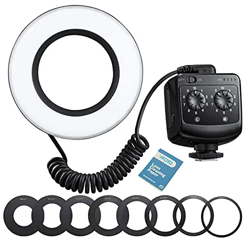 GODOX RING72 Macro LED Ring Light Éclairage Rotatif à 360 ° Flexible Semi-léger ou Pleine lumière, 5600K Convient pour la Prise de Vue en Gros Plan de Youtube, de vidéos et d'objets de Portrait.