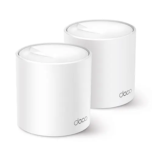 TP-Link Deco WiFi 6 Mesh AX 3000Mbps Deco X50(2-Pack) - Système WiFi 6 pour Toute la Maison - Couverture WiFi de 400㎡ - Installation Facile - Contrôle Parental - Compatible avec Toutes Les Box Fibre