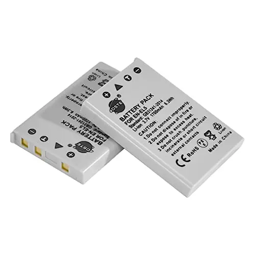 DSTE 2pcs en-EL5 ENEL5 Li-ION Batterie Compatible avec Nikon Coolpix P80, P90, P100, P500, P510, P520, P530, P5100, P6000