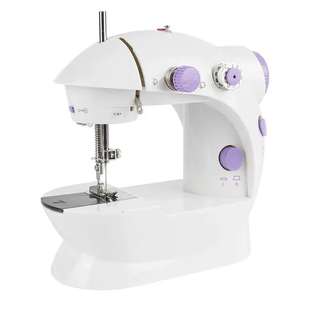 Machine à Coudre électrique pour Débutants, Portable, 12 Points différents, Mini Machine à Coudre, Couture Semi-automatique, Points Utiles, élastiques et Décoratifs, Multifonction (202 -Lampe)