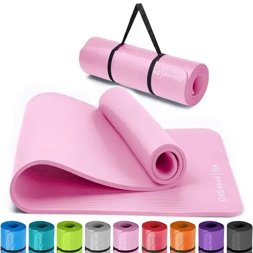 kg physio tapis de yoga 8mm rose