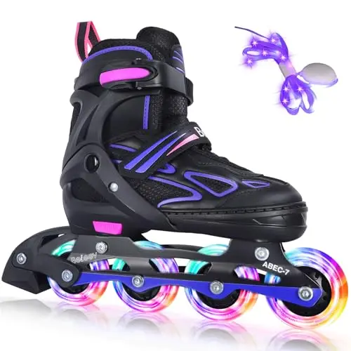 BELEEV Patins à roulettes ajustables