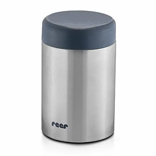 Reer Réchaud en acier inoxydable PURE pour aliments pour bébés, 300 ml, argent 90408 W