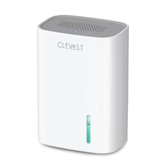 CLEVAST Déshumidificateur Électrique 850 ml, Ultra Silencieux avec Arrêt automatique, Mini Déshumidificateur Portable pour Chambre à Coucher, Salle de Bain, Armoire, Chambre d'Enfant