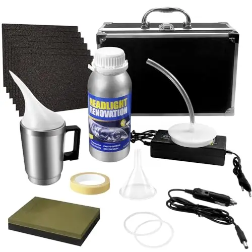 Renovateur Phare,Renovateur Phare Voiture 800G,Kit Renovation Phare Voiture,Kit Polissage Phare Voiture,Kit Restauration Phare de Voiture pour Oxydation/Jauni/Rayures/Flou