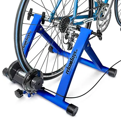 Relaxdays Simulateur de vélo pliable avec 6 niveaux de résistance Rouleau réglable