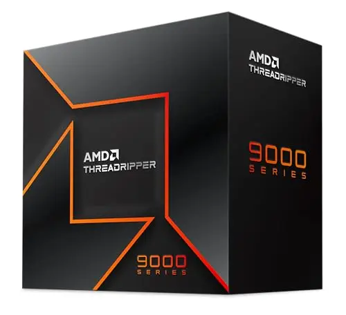 AMD Ryzen Threadripper 9970X AMD Ryzen™ 5 9600, 32 Coeurs/ 64 Threads débridés, Architecture Zen 5, 160 Mo Cache L2+L3, 350W TDP, Jusqu'a 5.4 Ghz Frequence Boost, Socket STR5, Ventilateur Non Inclus