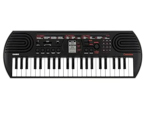 Casio SA-81 Mini-Keyboard mit 44 Mini-Tasten, Noir