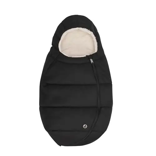Maxi-Cosi Chancelière pour Cosy bébé, Chancelière bébé, Confort, Facile et sûr, Tissus doux et robustes, Lavable en machine, Compatible avec sièges-auto bébé Maxi-Cosi, Twillic Black