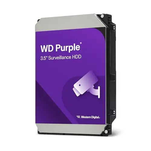 WD Purple 8 To Disque dur Interne 3.5" dédié Vidéosurveillance - AllFrame Technology, 180BT/yr, Cache de 128 Mo
