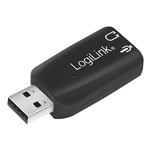 LogiLink UA0053 Adaptateur acoustique USB 2.0 Noir