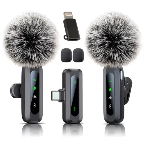 Uewpv Microphone cravate Bluetooth
