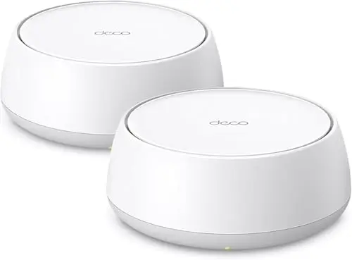 TP-Link Deco BE25(2-Pack) WiFi 7 Mesh BE3600 Bi-Bande, Port Ethernet 2,5G, Opération Multi-Liaison(MLO), Itinérance Transparente, Contrôle Parental, Compatible avec Toutes Les Box Fibre, WPA3