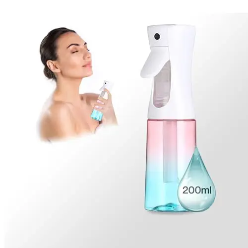 Brumisateur Rechargeable Eau 200ml - Brumisateur de Poche Visage - Vaporisateur d’eau multifonctionnel : Parfums Ambiance, Plantes, Voyage, Cheveux, Ménage, Brume rafraichissant