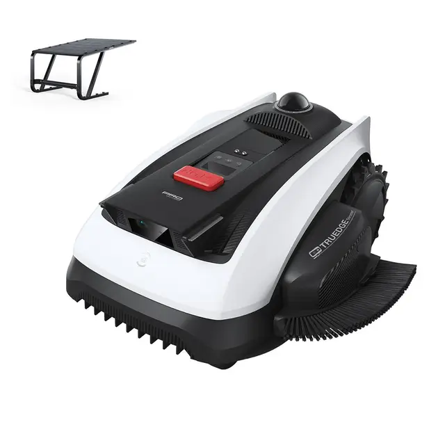 ECOVACS Goat O1200 LiDAR Pro Care Kit Robot Tondeuse sans Fil + Garage pour Robot Tondeuse Gratuit, 1200 m², Navigation Dual-LiDAR 360°, Cartographie Auto, Évitement d'obstacles 3D par IA
