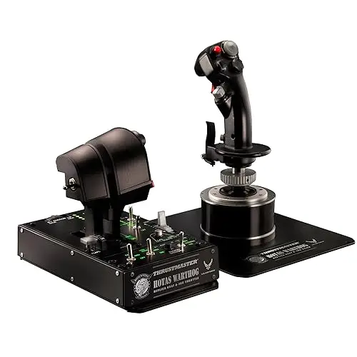 Thrustmaster Hotas Warthog - Double manette des gaz et joystick avec technologie HEART HallEffect AccuRate pour PC