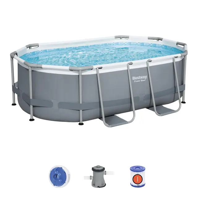 Bestway Power Steel Piscine hors-sol ovale