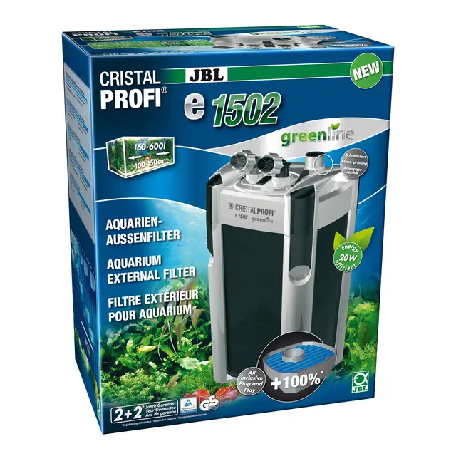 JBL CristalProfi E1502 Greenline - Filtre Extérieur Pour Aquarium