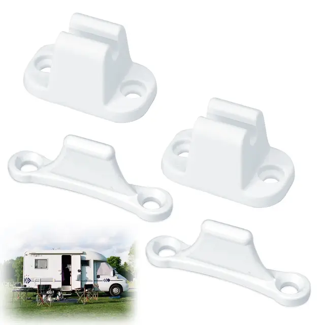 Serrure Porte pour Camping-Car et Caravane | Compatible Trous de Montage de 35 mm et 48 mm | Accessoires Camping Car | Serrure Blanche pour Compartiment | Sécurité Renforcée pour Camping-Car