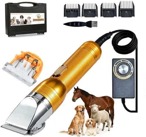 Tondeuse professionnelle pour animaux de compagnie, moteur puissant de 36 V pour poils épais, ciseaux de toilettage professionnels, outil de coupe pour chiens, moutons, chevaux, bétail et chats