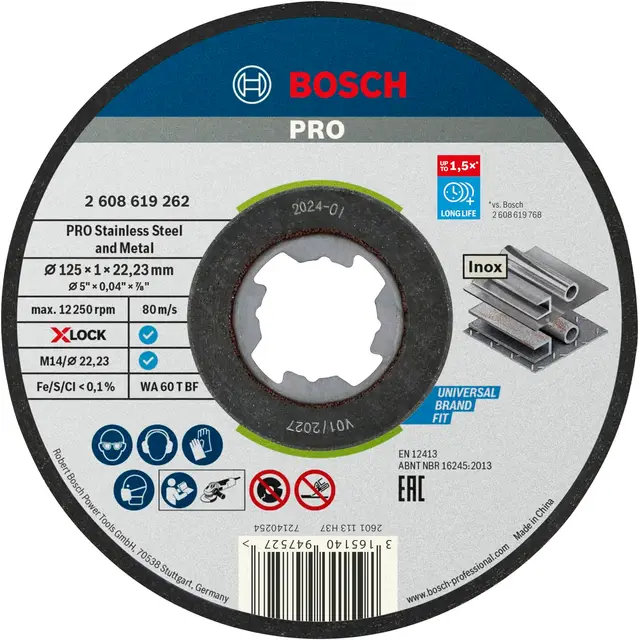 Bosch Disque à Tronçonner X-Lock