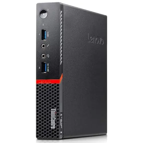 Lenovo ThinkCentre M900 Tiny - Ordinateur Mini PC, Processeur Intel i7-6700T, Mémoire RAM 8 Go DDR4, Disque SSD 240 Go, Windows 11 Pro (reconditionné)