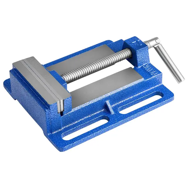 VEVOR Étau de Perceuse à Colonne, Largeur de Mâchoire 101,6 mm, Étau d'Établi de Perçage Portable en Fonte Robuste, avec Base Fendue, pour Travail du Bois, Perçage du Métal, Fraiseuses, Bricolage