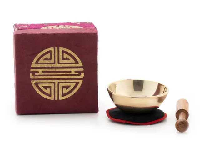 Mini-Klangschale - Set in Box mini violett/brokat longevity 5146