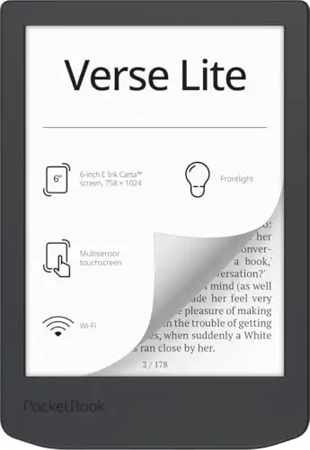 PocketBook Ebook Verse Lite 6" E Ink Carta 8GB Gris Táctil WiFi USB-C
