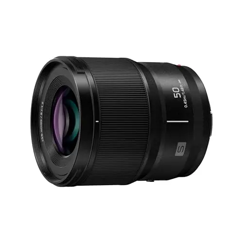 Panasonic Lumix S 50mm F1.8 | Objectif à focale Fixe Plein Format S-S50E (Bokeh, Portraits, Tropicalisé, Compact et léger) Noir – Compatible Monture L