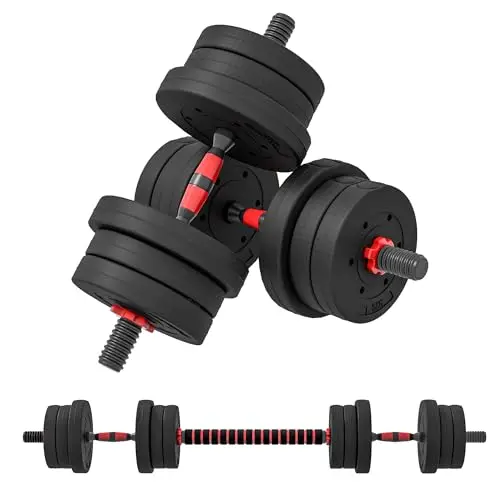 HOMCOM Haltères Réglables 15-25kg