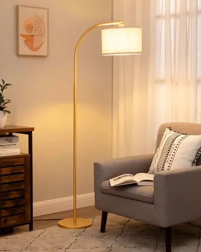 EDISHINE Lampadaire Doré