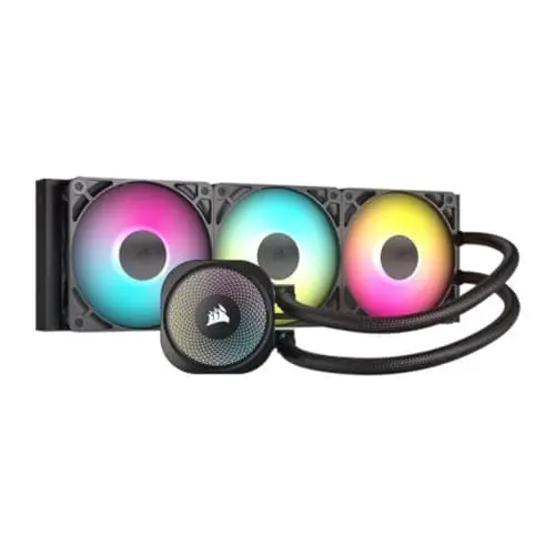 CORSAIR NAUTILUS 360 RS ARGB Refroidisseur Liquide pour CPU – Noir | 360mm AIO, Faible Bruit, Connexion Directe de Carte Mère, Intel LGA 1851/1700, AMD AM5/AM4, 3x RS120 ARGB Ventilateurs Inclus