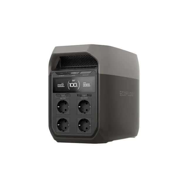 Station électrique portable EF EcoFlow DELTA 3, 1024 Wh de capacité, cellules LFP, 70% de charge en 30 min, extensible jusqu'à 5 kWh, générateur solaire pour camping, RV, l'alimentation de secours